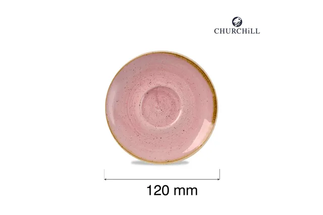 Spodek do filiżanki do espresso Stonecast Petal Pink, 120mm Churchill SPPSESS1