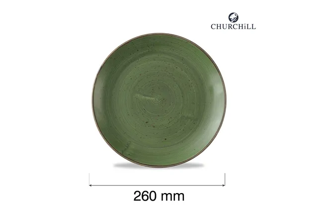Talerz płytki Stonecast Sorrel Green, 260mm Churchill SSRSEV101