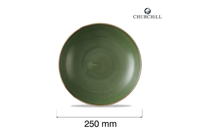 Miska coupe Stonecast Sorrel Green, 250mm Churchill SSRSEVB91