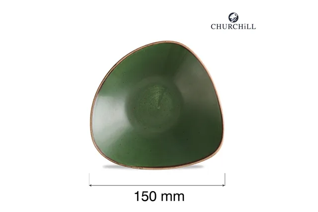 Miska trójkątny Stonecast Sorrel Green, 150mm Churchill SSRSTRB61