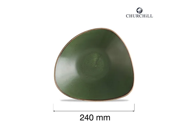 Miska trójkątna Stonecast Sorrel Green, 240mm Churchill SSRSTRB91