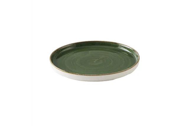 Talerz płytki z rantem Stonecast Sorrel Green, 260mm Churchill SSRSWP261