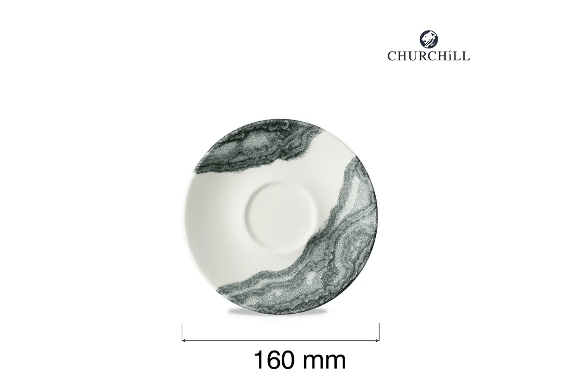 Spodek do filiżanki do kawy i herbaty Tide Black, 160mm Churchill TDBKCSS1
