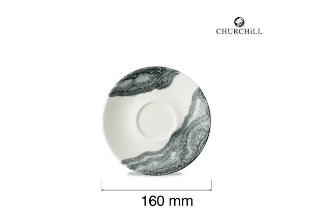 Spodek do filiżanki do kawy i herbaty Tide Black, 160mm Churchill TDBKCSS1