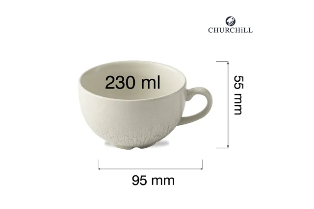 Filiżanka do kawy i herbaty Delta Grey, 230ml Churchill DELGCB201