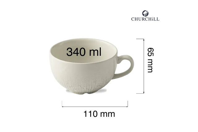 Filiżanka do cappuccino Delta Grey, 340ml Churchill DELGCB281