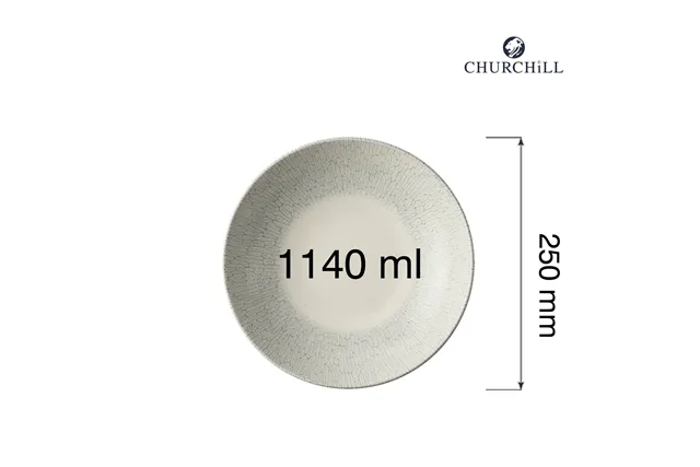 Miska coupe Delta Grey Evolve, 250mm Churchill DELGEVB91