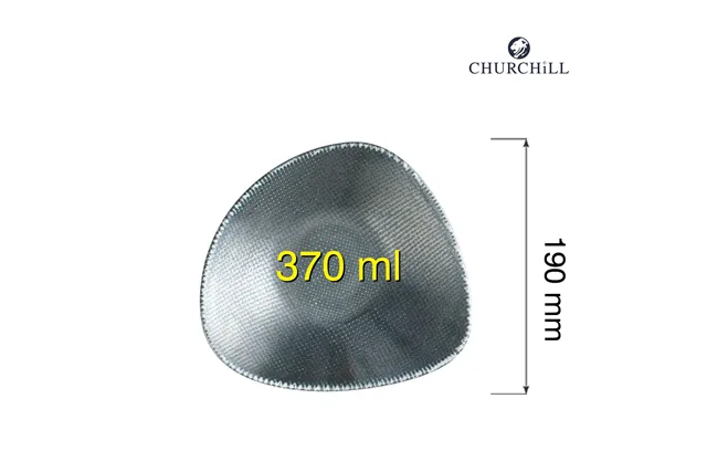 Miska trójkątna Astro Metallic Blue, 190mm Churchill ATBLTRB71