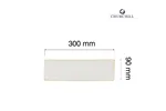 Taca porcelanowa Stonecast Barley White, 300x90mm Churchill SWHSOF301