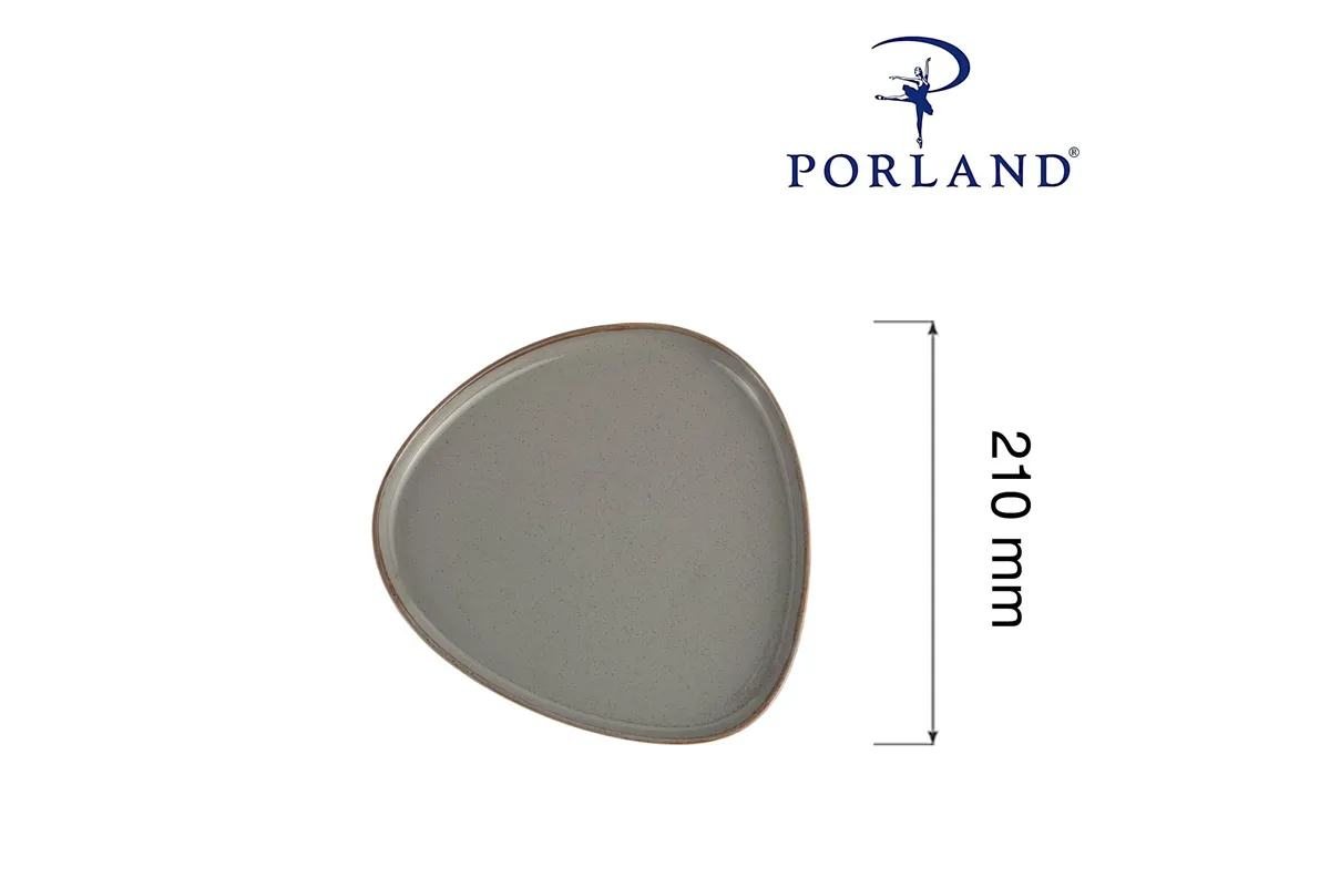 Talerz trójkątny Stone, 210mm Porland 04ALM007012