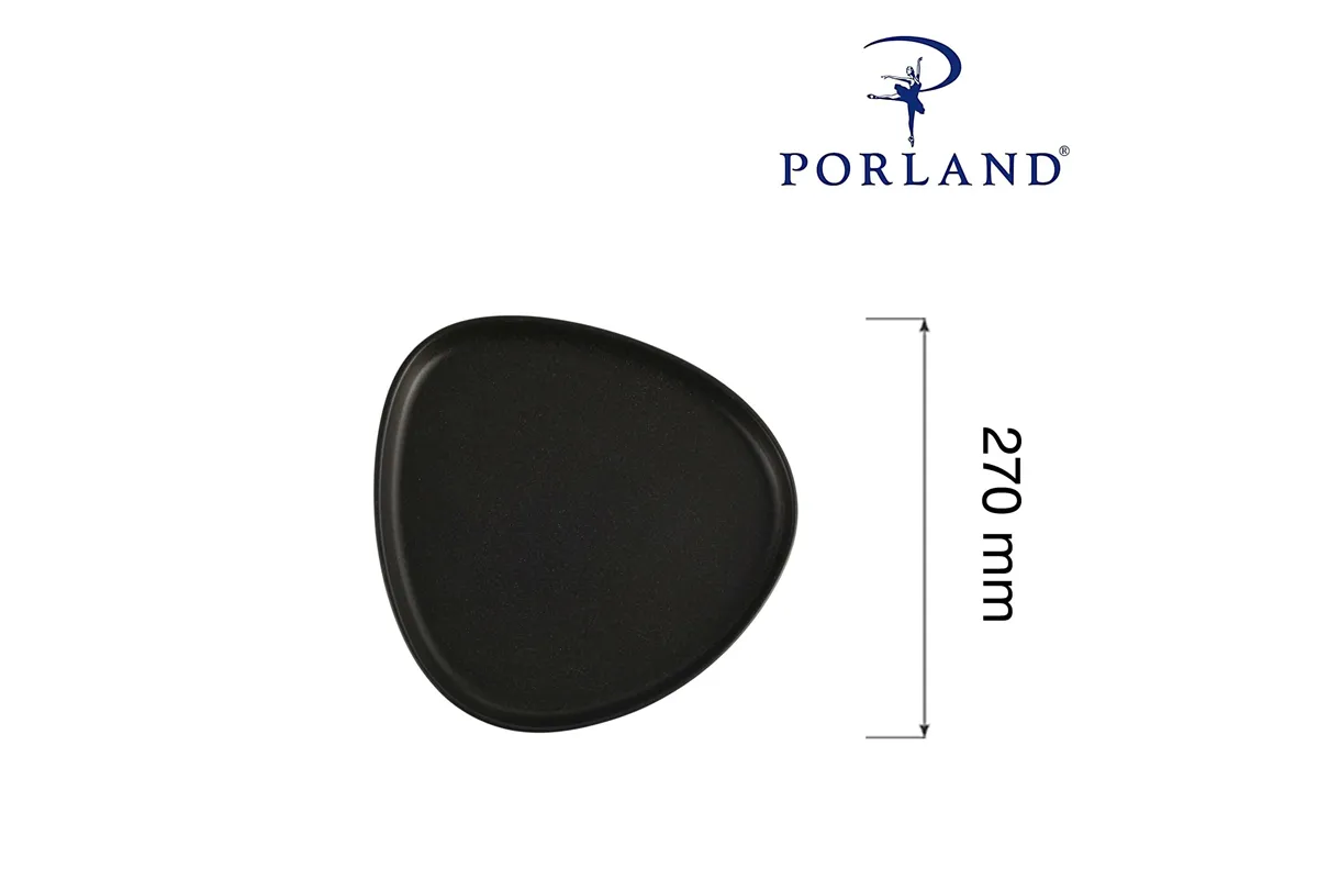 Talerz trójkątny Coal, 270mm Porland 04ALM007016