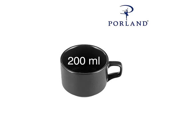 Filiżanka sztaplowana do kawy i herbaty Coal, 200ml Porland 04ALM007427