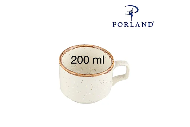 Filiżanka sztaplowana do kawy i herbaty Sand, 200ml Porland 04ALM007429