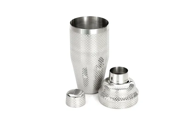 Shaker barmański 3-częściowy w stylu japońskim Diamond Lettice, stal nierdzewna, BarFly, 700ml BarFly M37205