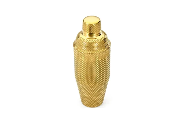 Shaker barmański 3-częściowy w stylu japońskim Diamond Lettice, złoty, BarFly 700ml BarFly M37205GD