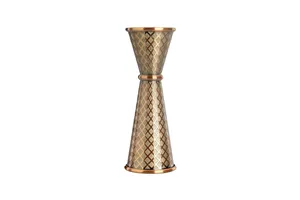 Miarka barmańska w stylu japońskim Diamond Lettice, antyczna miedź, BarFly, 30/60ml BarFly M37202ACP