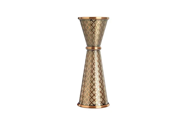 Miarka barmańska w stylu japońskim Diamond Lettice, antyczna miedź, BarFly, 30/60ml BarFly M37202ACP
