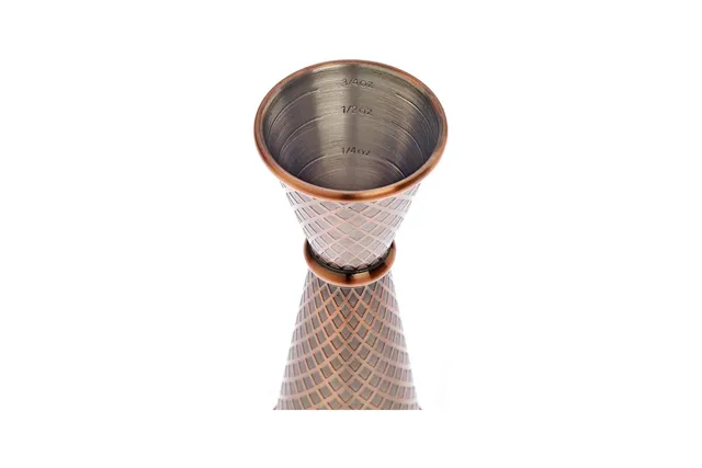 Miarka barmańska w stylu japońskim Diamond Lettice, antyczna miedź, BarFly, 30/60ml BarFly M37202ACP
