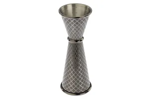 Miarka barmańska w stylu japońskim Diamond Lettice, czarna, BarFly, 30/60ml BarFly M37202BK