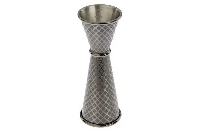 Miarka barmańska w stylu japońskim Diamond Lettice, czarna, BarFly, 30/60ml BarFly M37202BK