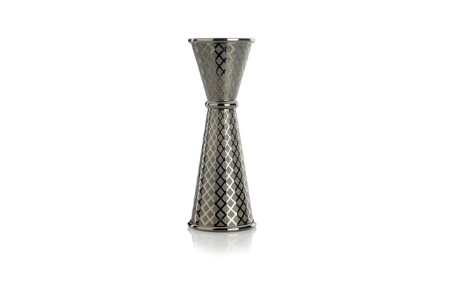 Miarka barmańska w stylu japońskim Diamond Lettice, czarna, BarFly, 30/60ml BarFly M37202BK