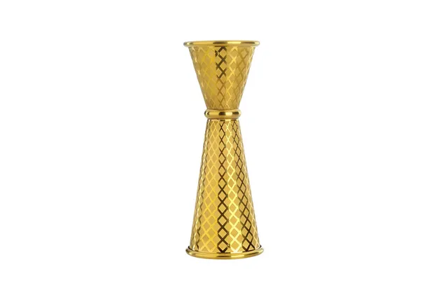 Miarka barmańska w stylu japońskim Diamond Lettice, złota, BarFly, 30/60ml BarFly M37202GD