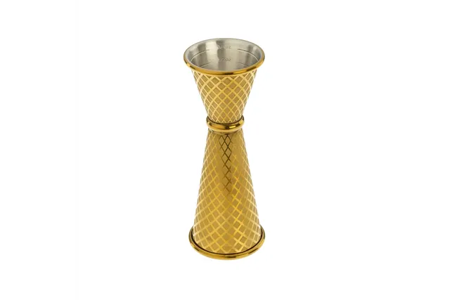 Miarka barmańska w stylu japońskim Diamond Lettice, złota, BarFly, 30/60ml BarFly M37202GD