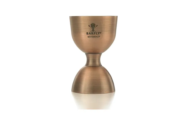 Miarka barmańska Bell z prostą krawędzią, antyczna miedź, BarFly, 25/50ml BarFly M37098ACP