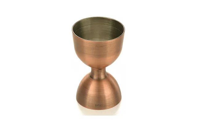 Miarka barmańska Bell z prostą krawędzią, antyczna miedź, BarFly, 25/50ml BarFly M37098ACP