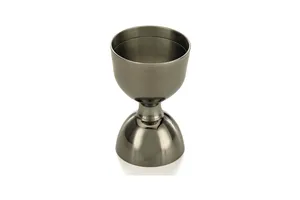Miarka barmańska Bell z prostą krawędzią, czarna, BarFly, 25/50ml BarFly M37098BK