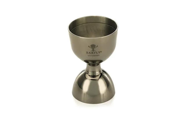 Miarka barmańska Bell z prostą krawędzią, czarna, BarFly, 25/50ml BarFly M37098BK