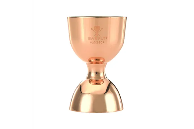 Miarka barmańska Bell z prostą krawędzią, miedź, BarFly, 25/50ml BarFly M37098CP