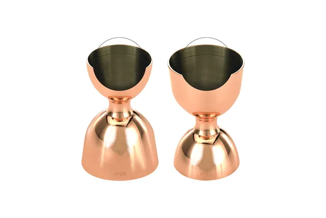 Miarka barmańska Bell z prostą krawędzią, miedź, BarFly, 25/50ml BarFly M37098CP