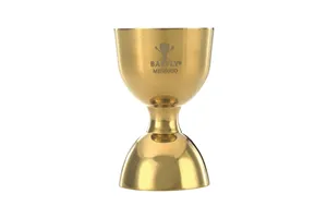 Miarka barmańska Bell z prostą krawędzią, złota, BarFly, 25/50ml BarFly M37098GD