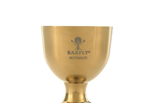 Miarka barmańska Bell z prostą krawędzią, złota, BarFly, 25/50ml BarFly M37098GD