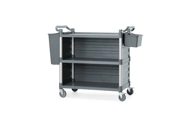 Wózek serwisowy z panelami bocznymi, 3-półkowy, 1010x500x(h)960mm Amerbox 816271