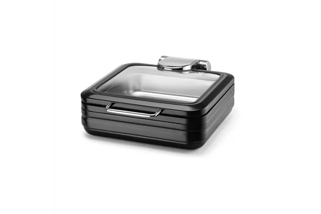 Podgrzewacz indukcyjny ze szklaną pokrywą De Luxe Black, GN 2/3 Fine Dine 473580