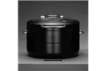Podgrzewacz indukcyjny okrągły ze szklaną pokrywą De Luxe Black, 11l Fine Dine 473597