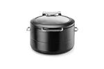 Podgrzewacz indukcyjny okrągły ze szklaną pokrywą De Luxe Black, 11l Fine Dine 473597