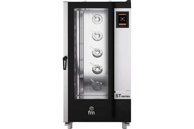 Piec konwekcyjno-parowy, STG Gastro z wózkiem, 20 GN 1/1, P 36.25 kW, U 400 V FM Industrial 9100903