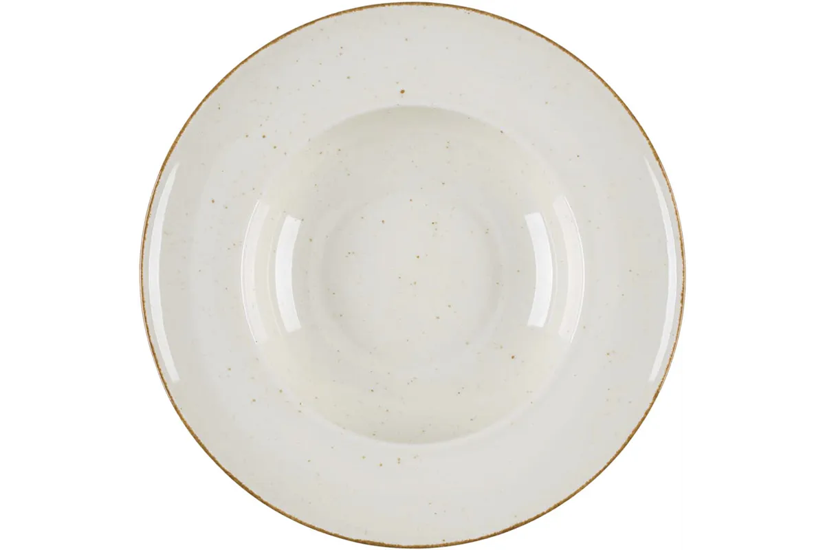 Talerz głęboki do pasty, kolor kremowy, Kaszub, Ø 240 mm Lubiana 390274