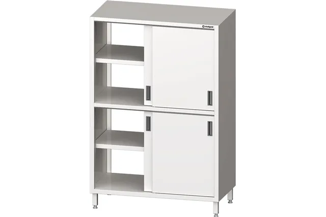 Szafa stalowa przelotowa, drzwi suwane, 800x600x1800 mm Stalgast 615386