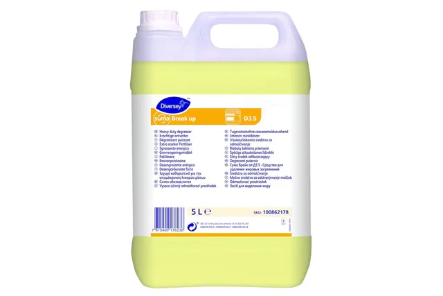 SUMA BREAK UP D3.5 5L W1605+ preparat odtłuszczający, bezpieczny dla aluminium Diversey 100862178