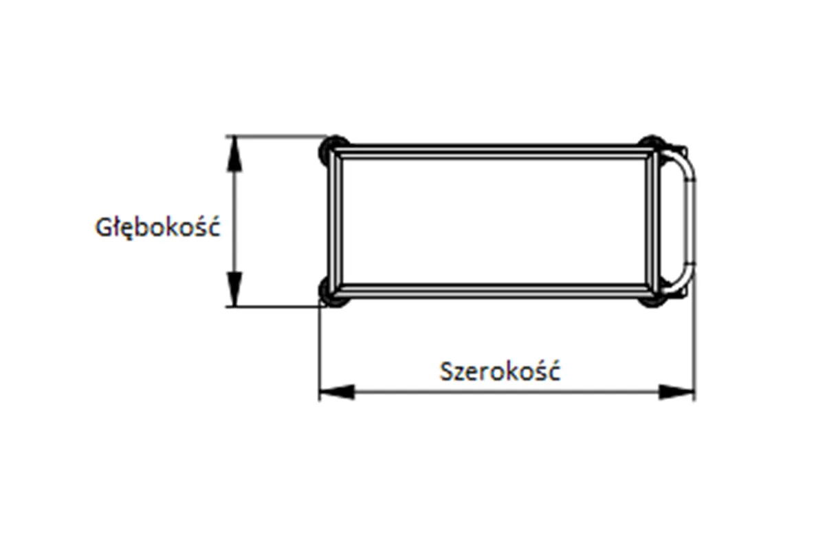 Wózek dwupółkowy 1200x600x850 mm Stalgast 982006120