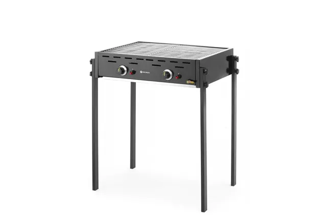 Roast-Master Pro Black Grill gazowy, czarny, 11,6kW, 790x560x900mm Hendi 148822
