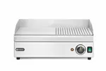 Płyta grillowa w połowie żebrowana, Kitchen Line, 1/2 gładka, 1/2 ryflowana, 220-240V/2400W, 527x404x233mm Hendi 154946