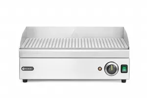 Płyta grillowa żebrowana, Kitchen Line, ryflowana, 220-240V/2400W, 527x404x233mm Hendi 154953