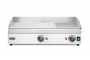 Płyta grillowa w ⅓ żebrowana, Kitchen Line, 2/3 gładka, 1/3 ryflowana, 220-240V/3500W, 697x474x241mm Hendi 154960