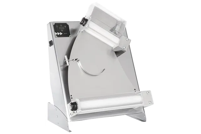 Wałkownica do pizzy Prismafood 400 z 2 parami wałków waga porcji ciasta 0,21-0,70kg 230V/250W 585x435x790mm Prismafood 1D010028