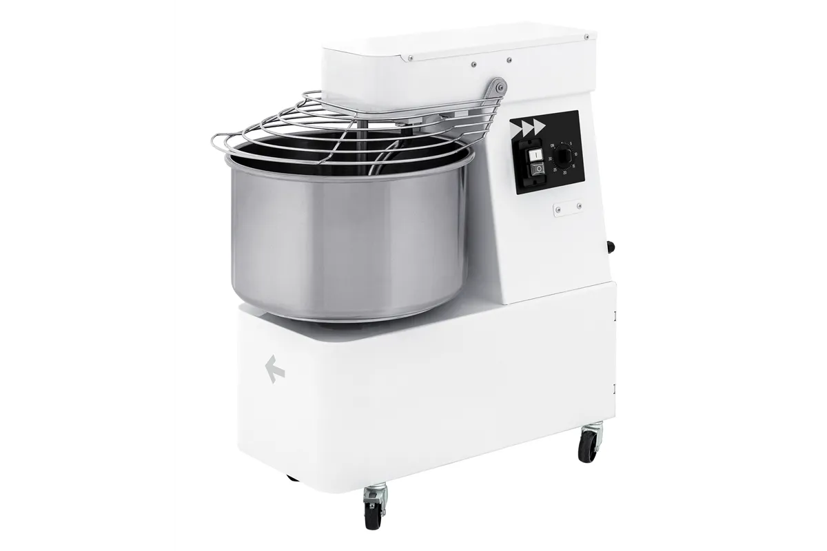 Miesiarka spiralna ze stałą głowicą i dzieżą, 22l, 56 kg/godz., 22L, 400V/750W, 385x670x725mm Prismafood 1I053010